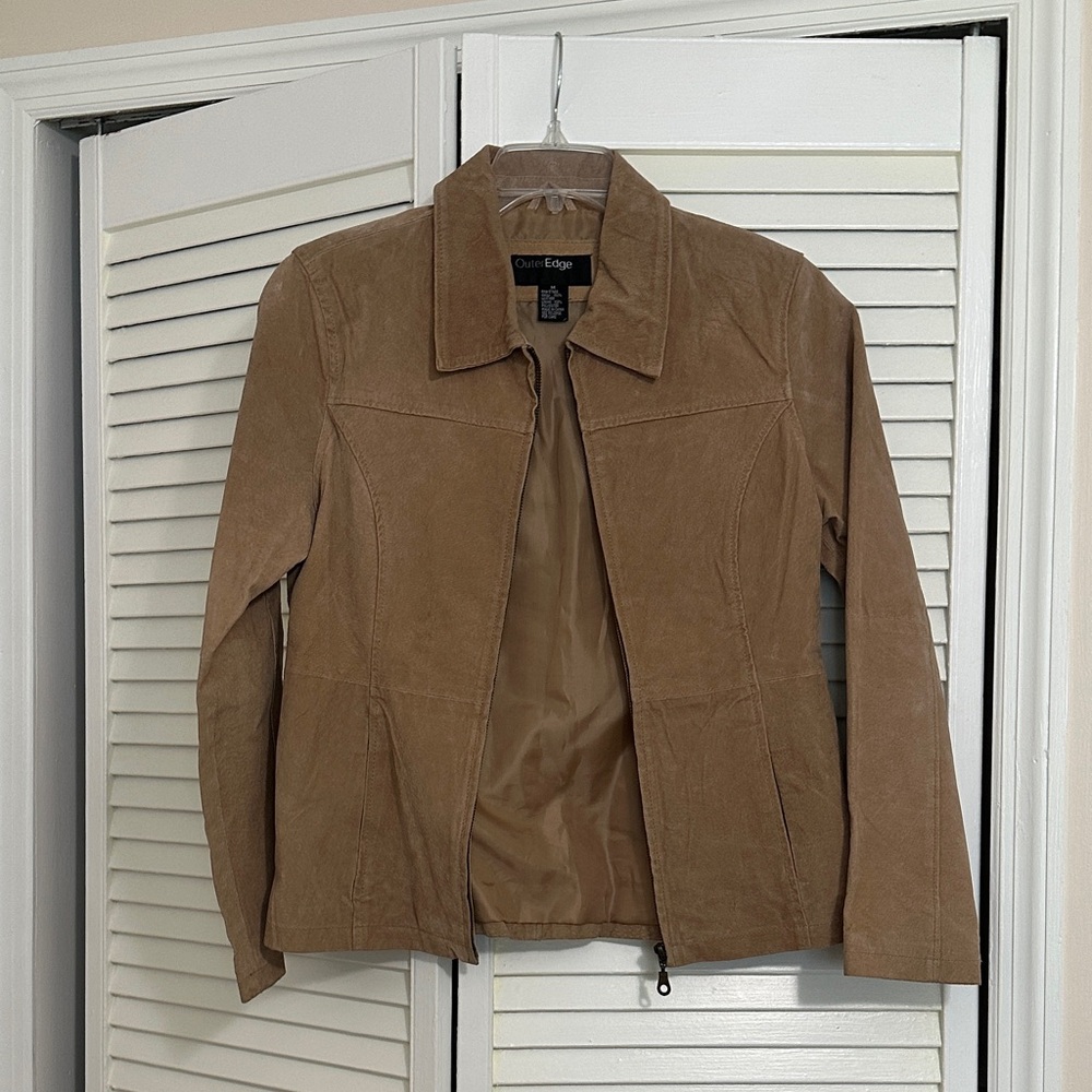 Outer Edge Tan Leather Jacket